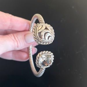 Silver Cabled Fashion Cuff Bracelet